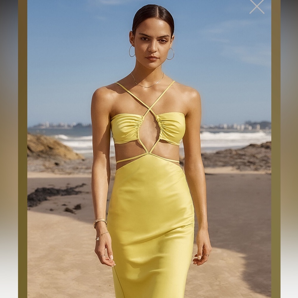 Bardot Mina Cut out Slip dress brand nwt size 4